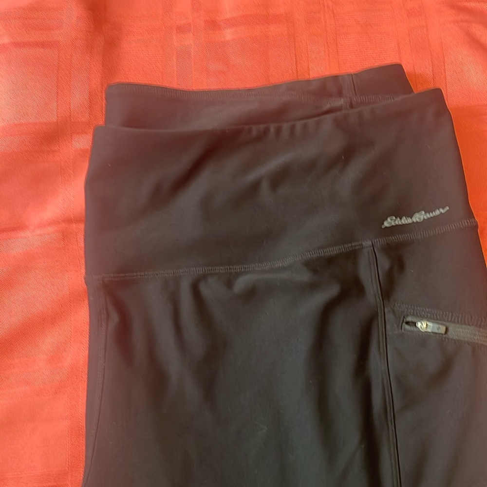 Plus Size (3X) Eddie Bauer Black Leggings. Used.